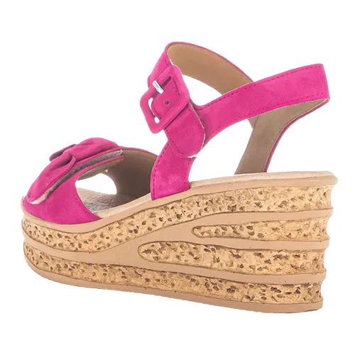 Gabor Ladies Wedge Sandals - 44.653.10 - Pink