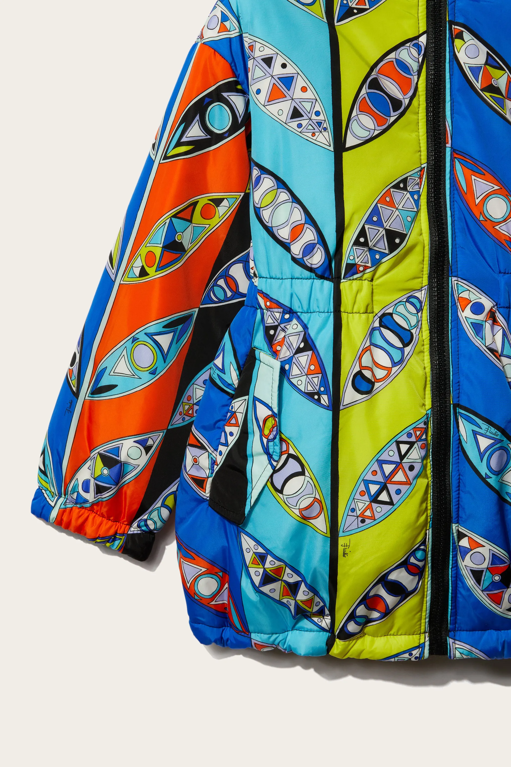 Girandole-Print Hooded Jacket