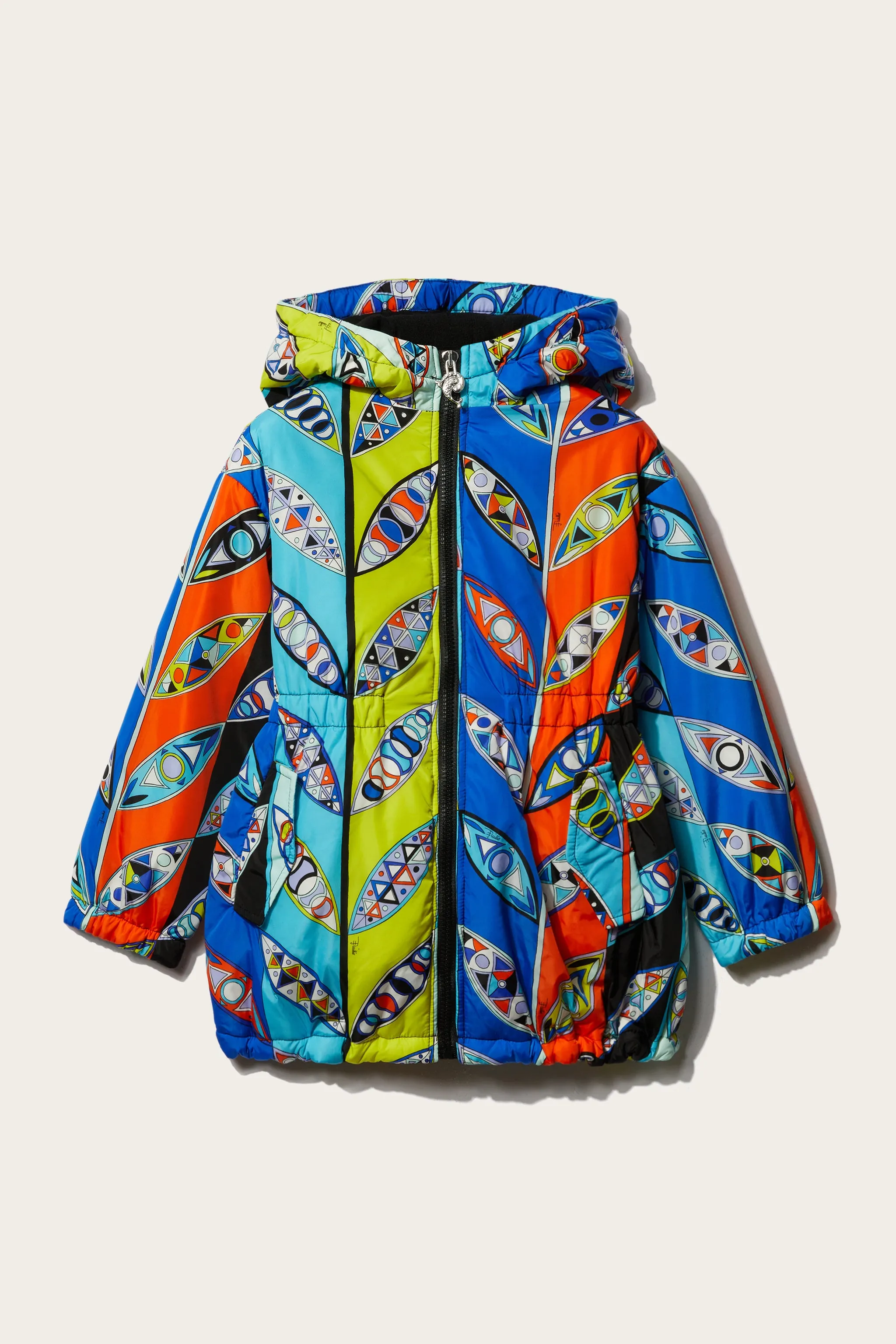 Girandole-Print Hooded Jacket