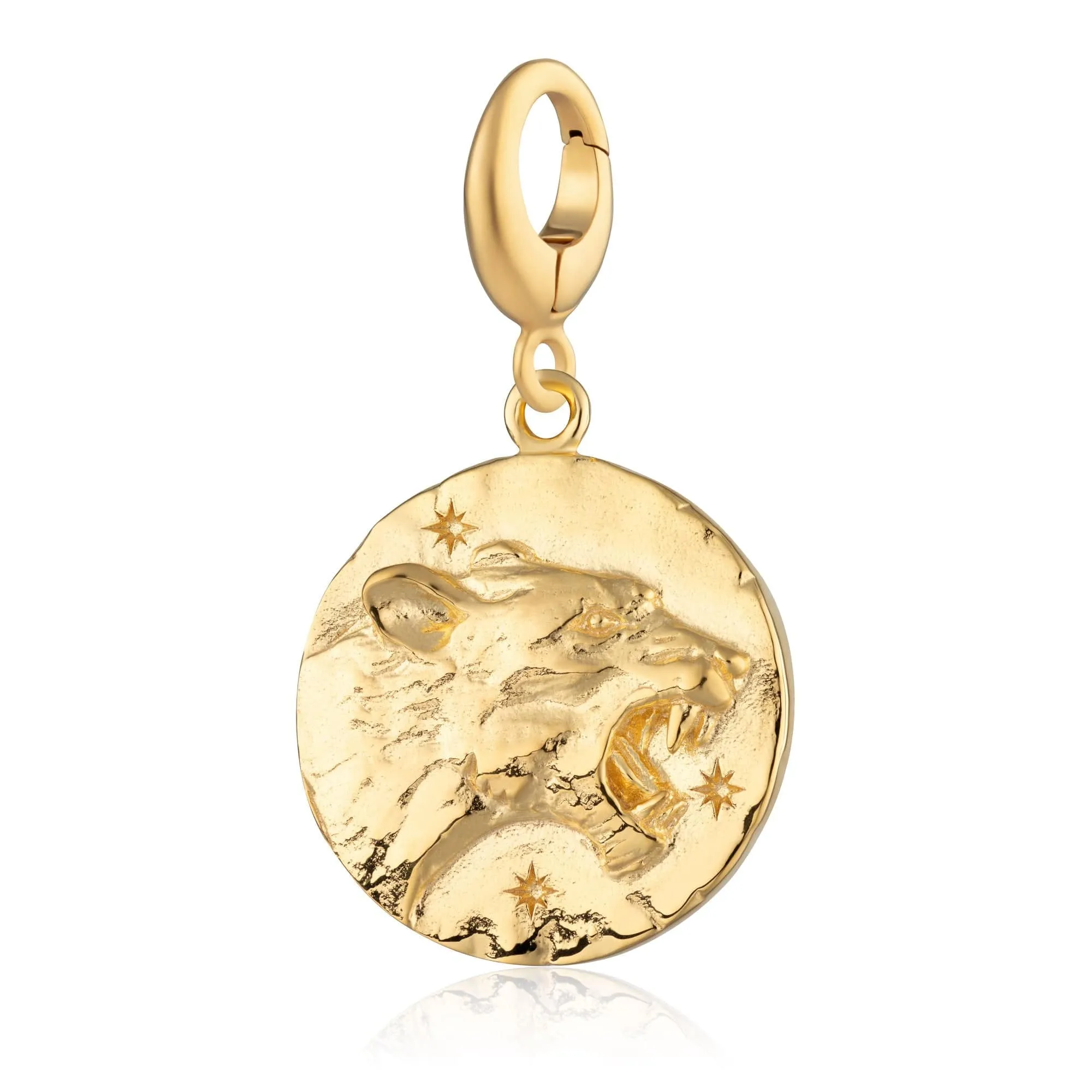 Gold Plated Leo Zodiac Charm