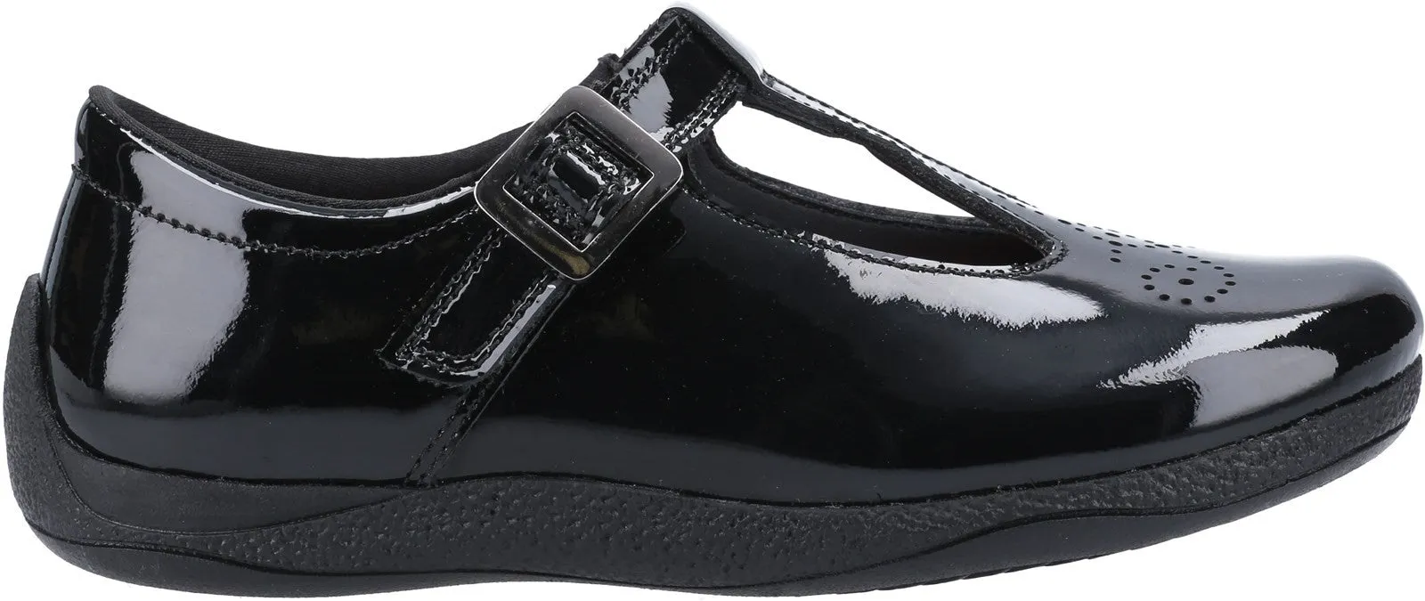 Hush Puppies Eliza Senior Patent School Shoe