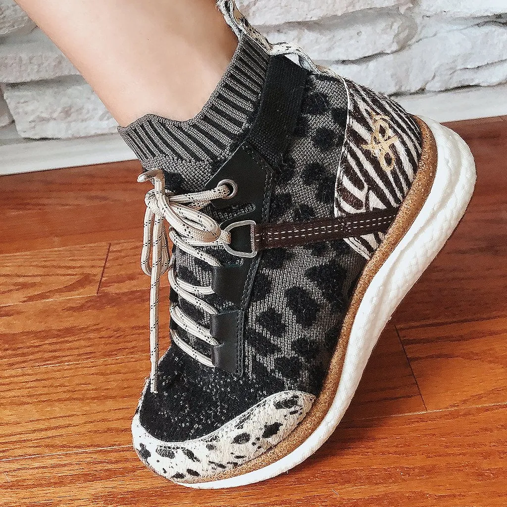 HYBRID in ANIMAL PRINT High Top Sneakers