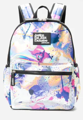 Iridescent Paint Splash Backpack