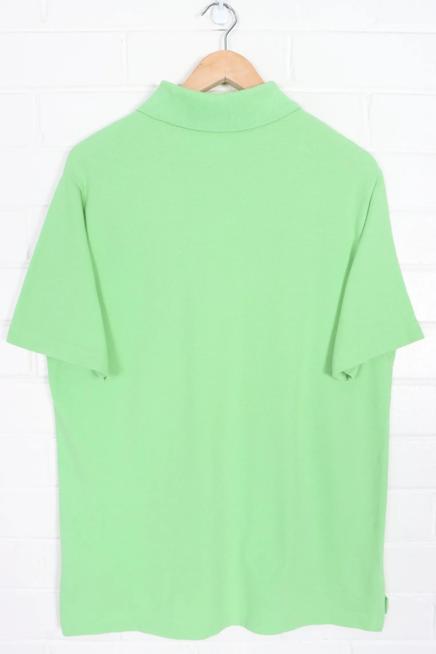 LACOSTE Lime Green Classic Polo Shirt Italy Made (M-L)