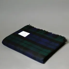 Merino Wool Black Watch Tartan Blanket