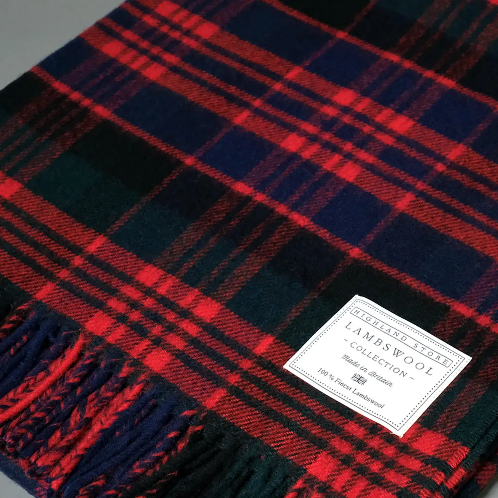 Merino Wool MacDonald Tartan Blanket