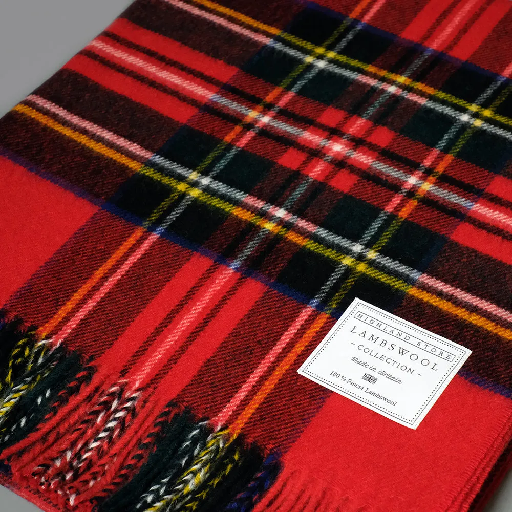 Merino Wool Royal Stewart Tartan Blanket