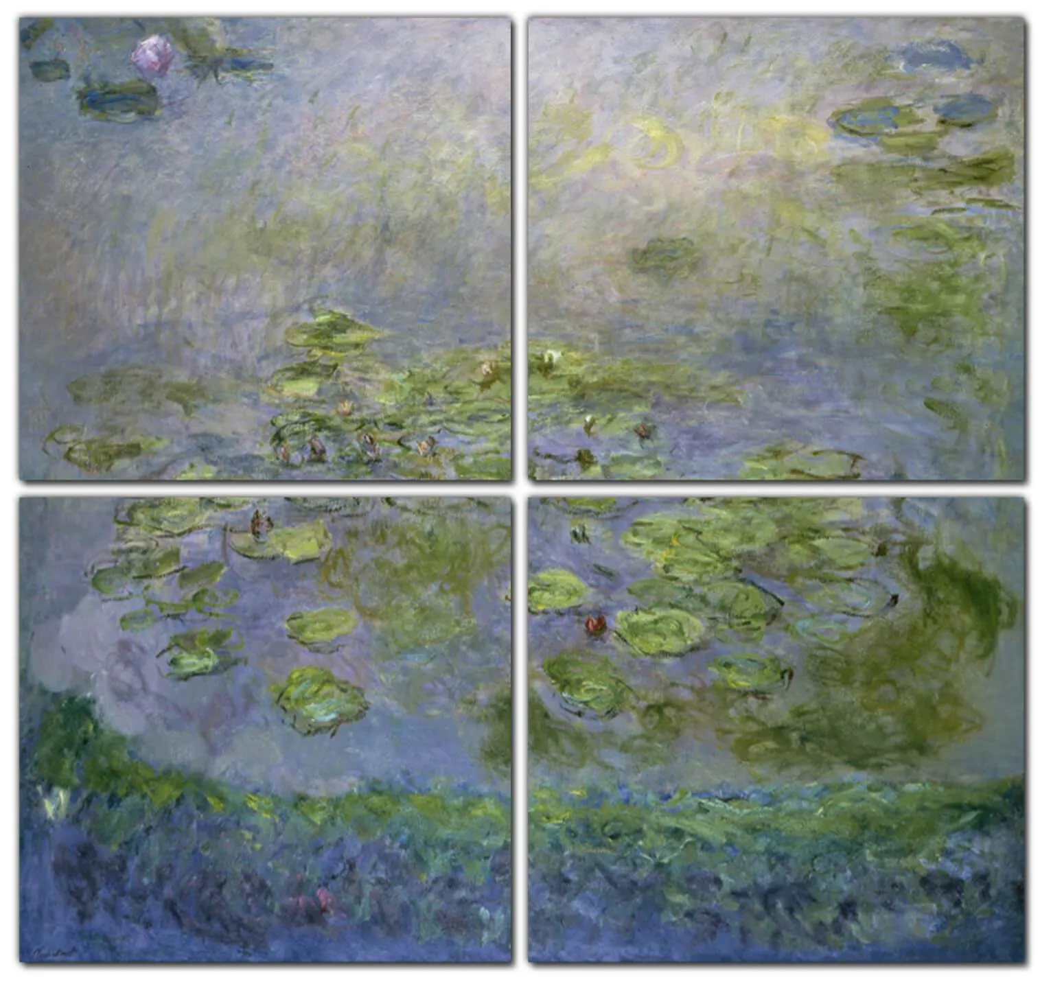 Monet Water Lilies Canvas Wall Art