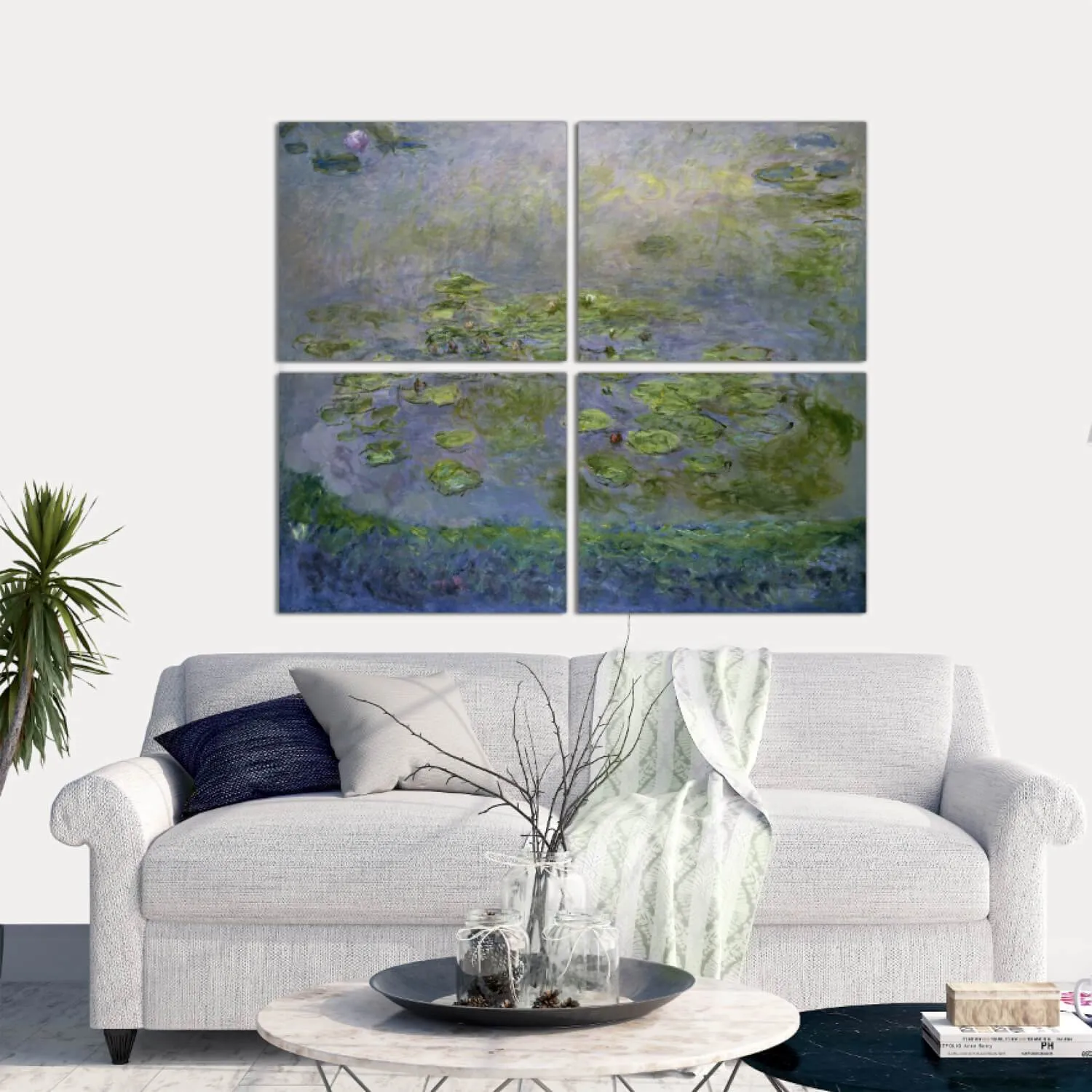 Monet Water Lilies Canvas Wall Art