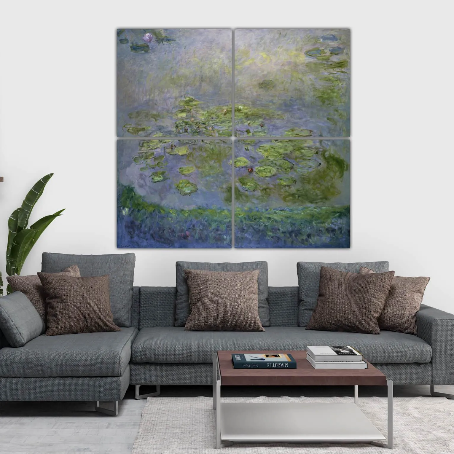 Monet Water Lilies Canvas Wall Art