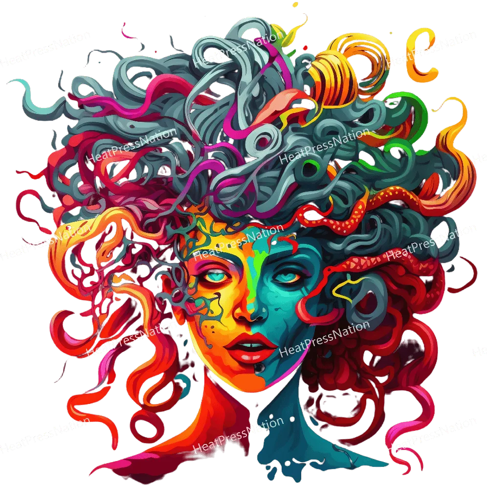 Neon Wild Hair Design