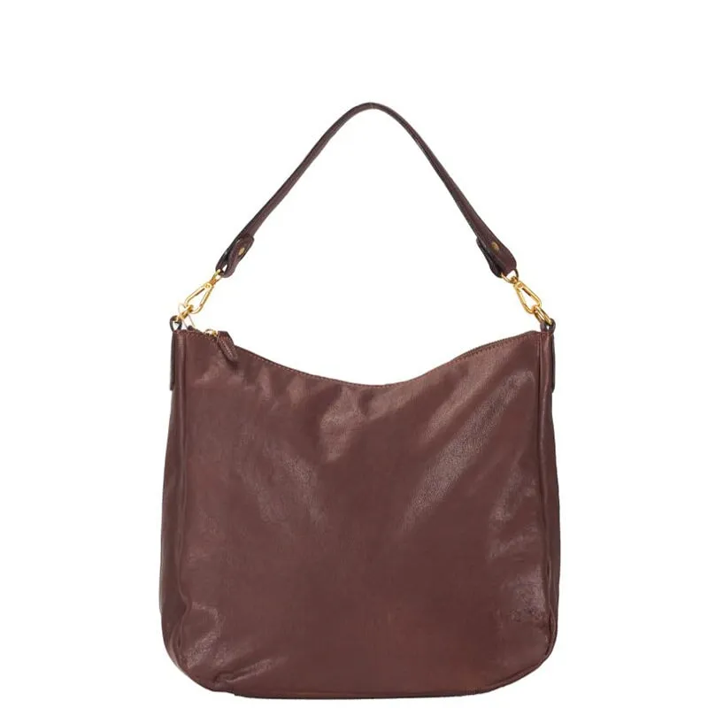 New Retro Vegetable Tanned Cowhide leather Shoulder Women's Bag