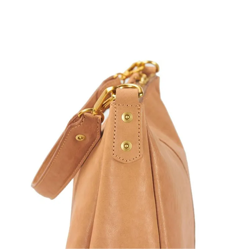 New Retro Vegetable Tanned Cowhide leather Shoulder Women's Bag