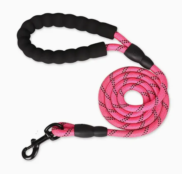 Pet Leash With Reflective Rope & Padded Handle For All Sizes of Dogs