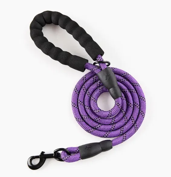 Pet Leash With Reflective Rope & Padded Handle For All Sizes of Dogs