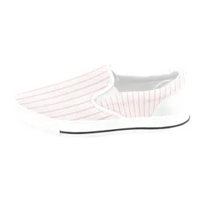 Pink Stripe Slip-on Canvas Women's Shoes