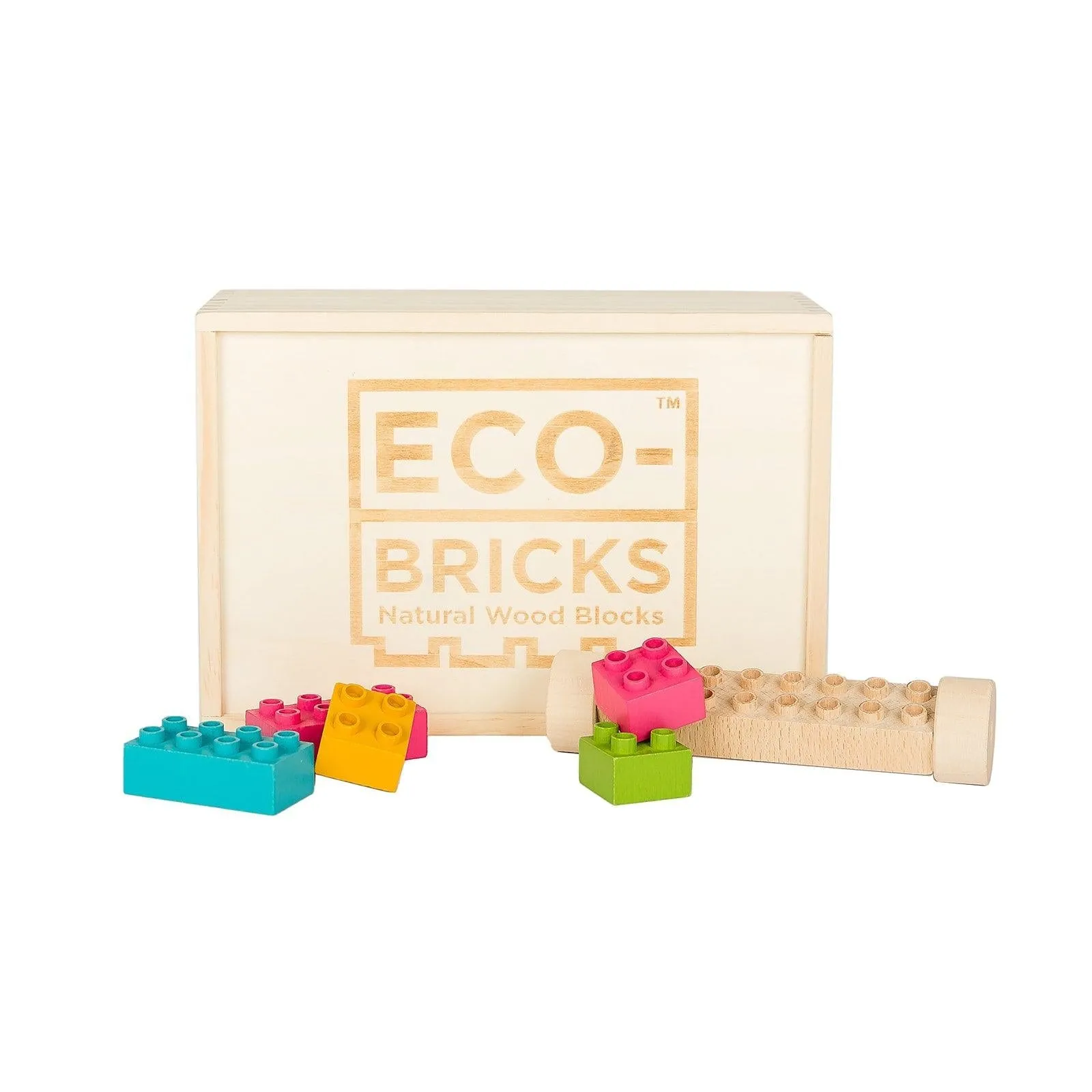 Plus  Color Wood Bricks 48pcs