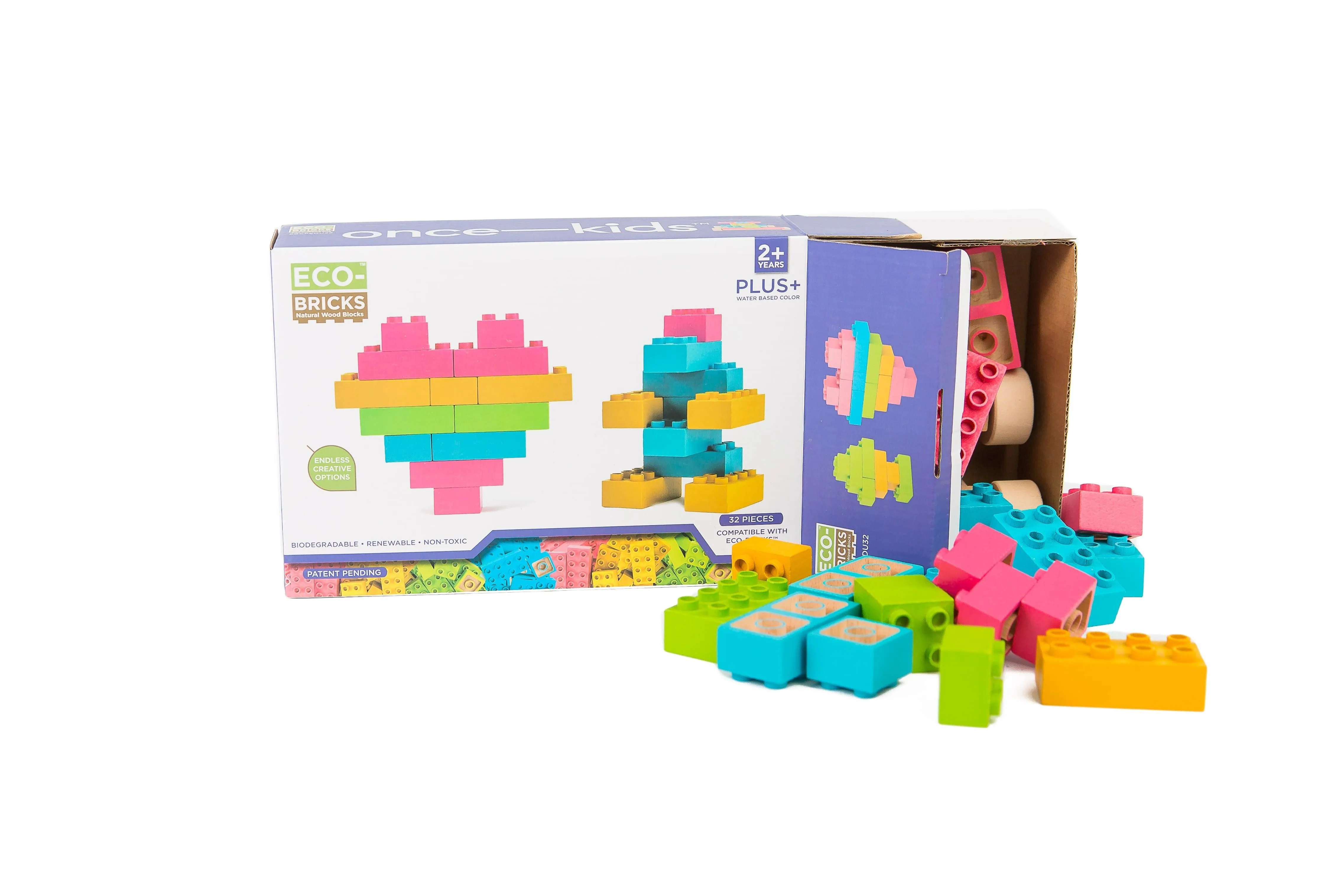 Plus  Color Wood Bricks Education Medium Set