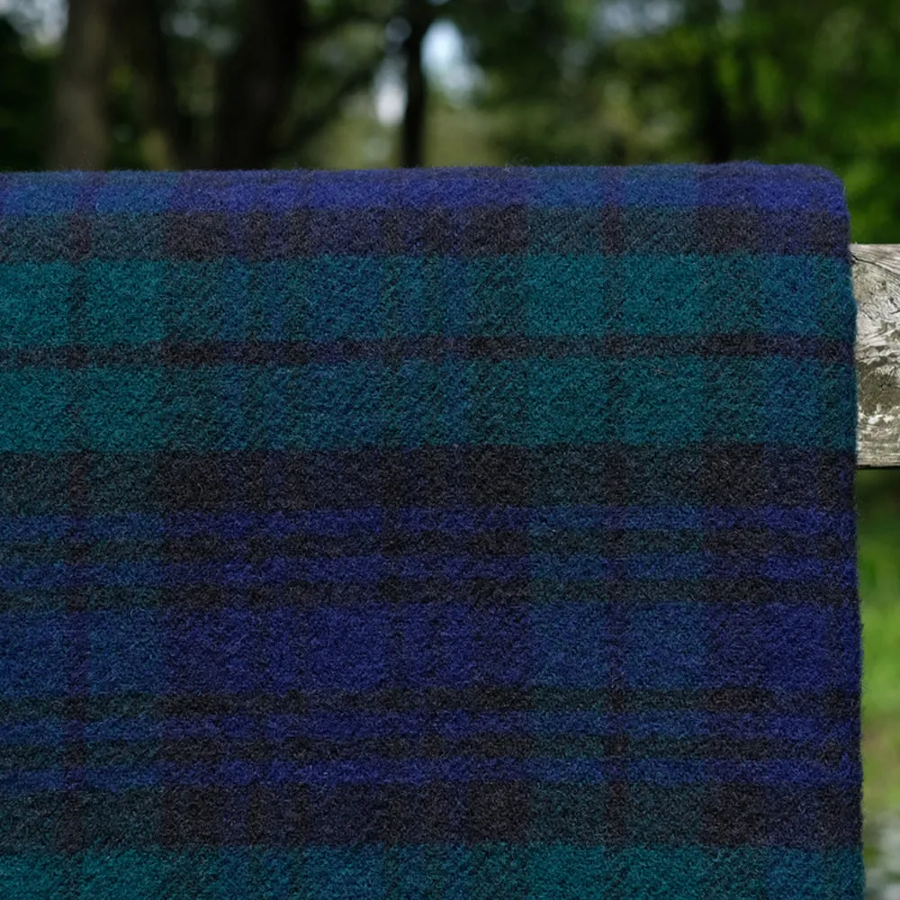 Pure Wool Blanket in Black Watch Tartan