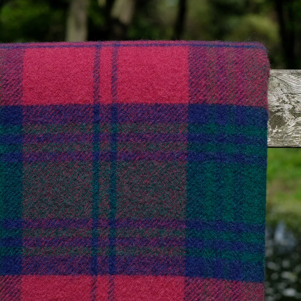 Pure Wool Blanket in Lindsay Tartan