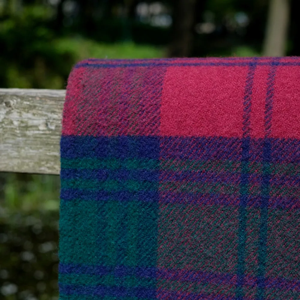 Pure Wool Blanket in Lindsay Tartan