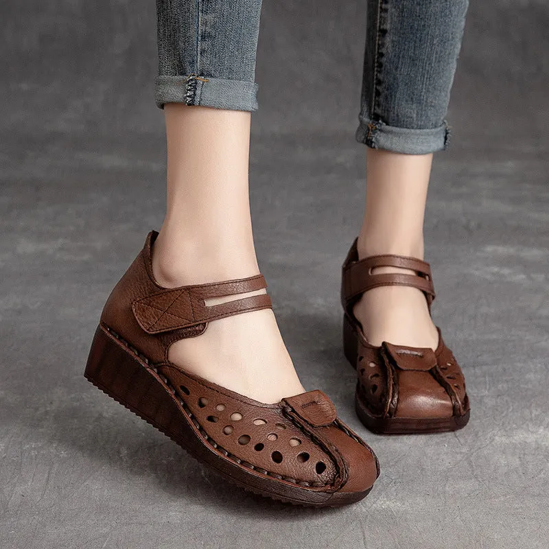 Retro Platform Mary Jane Square Toe Coffee/Brown/Apricot/CoffeeNew