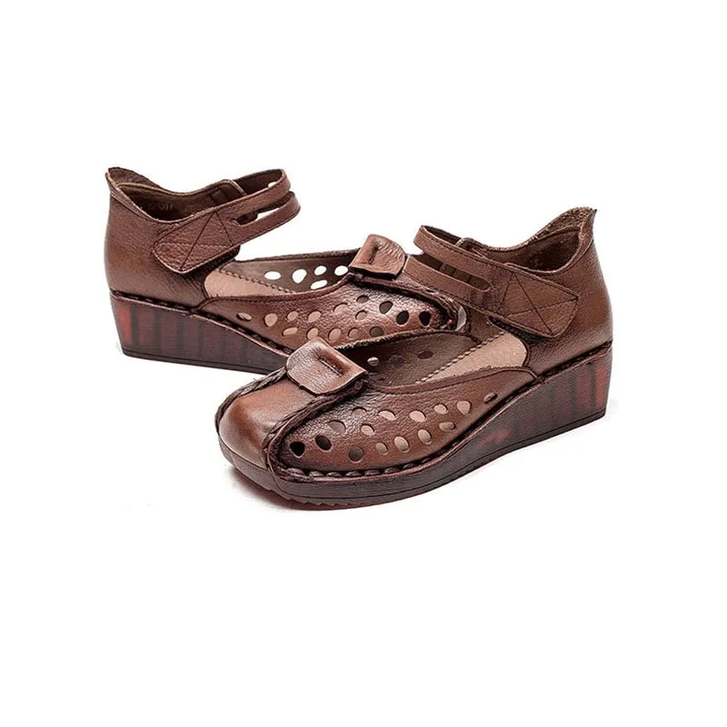 Retro Platform Mary Jane Square Toe Coffee/Brown/Apricot/CoffeeNew