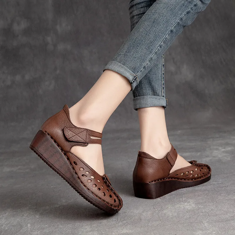 Retro Platform Mary Jane Square Toe Coffee/Brown/Apricot/CoffeeNew