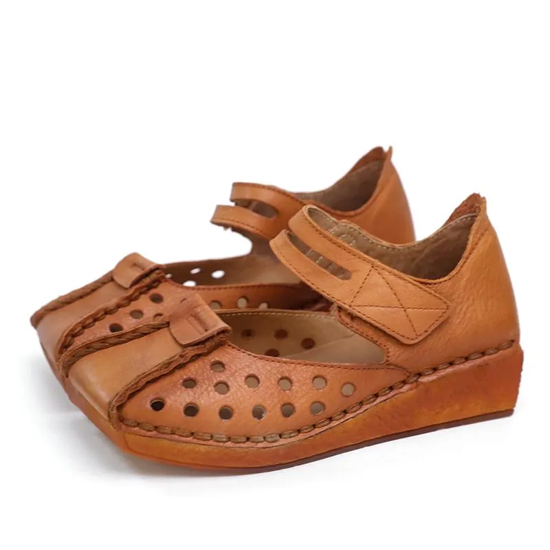 Retro Platform Mary Jane Square Toe Coffee/Brown/Apricot/CoffeeNew