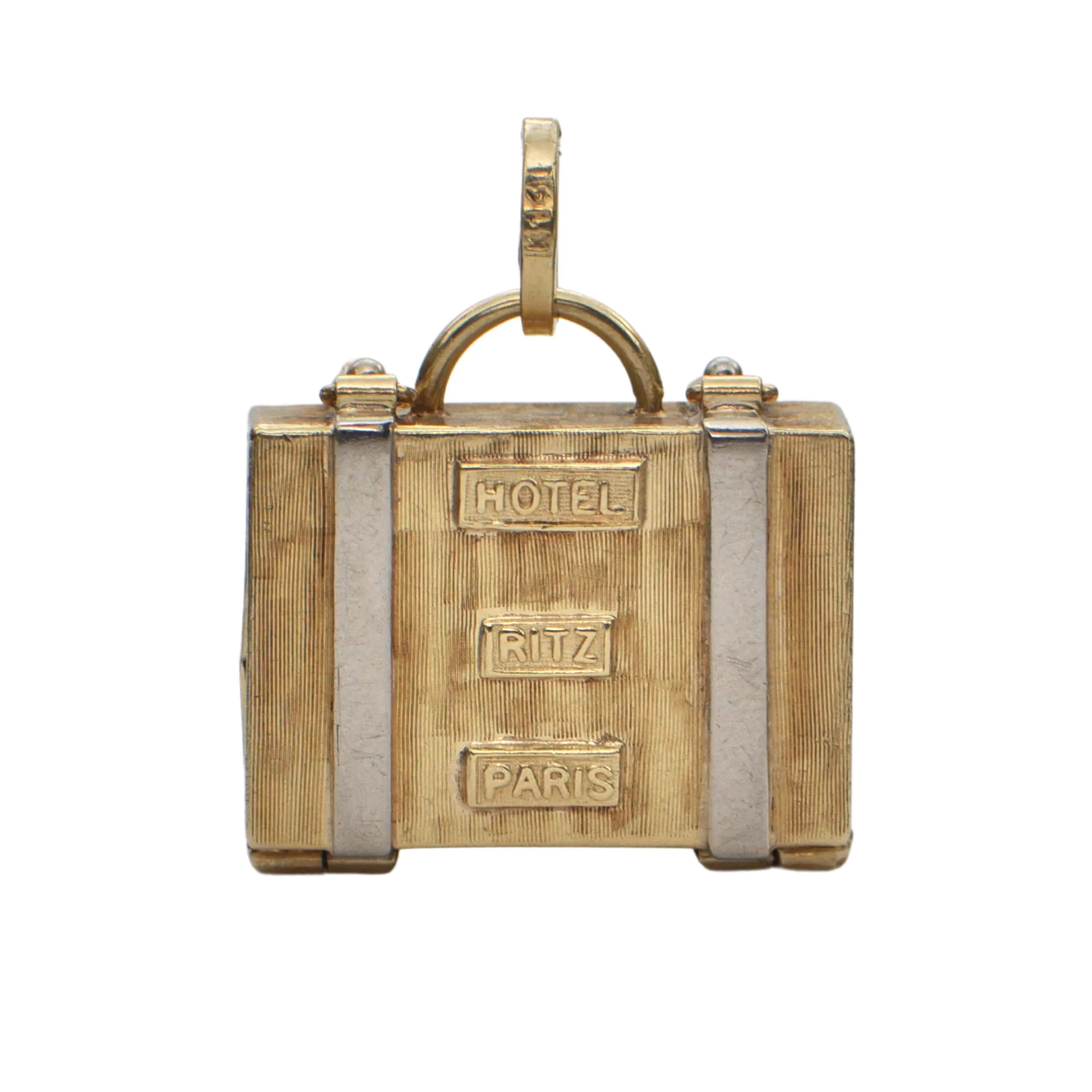 Ritz Paris Suitcase Gold Charm C.1978