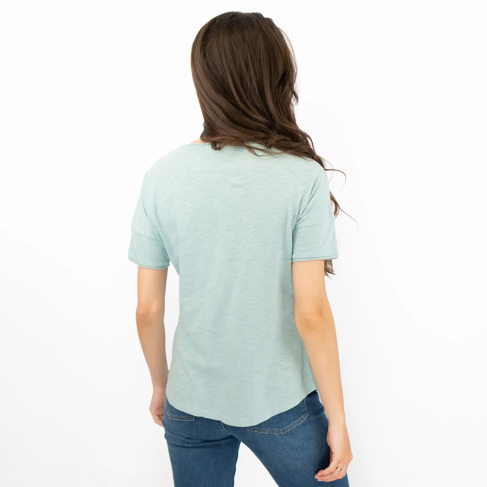 Seasalt Seedblown Pastel Green Short Sleeve Comfort Summer Tops