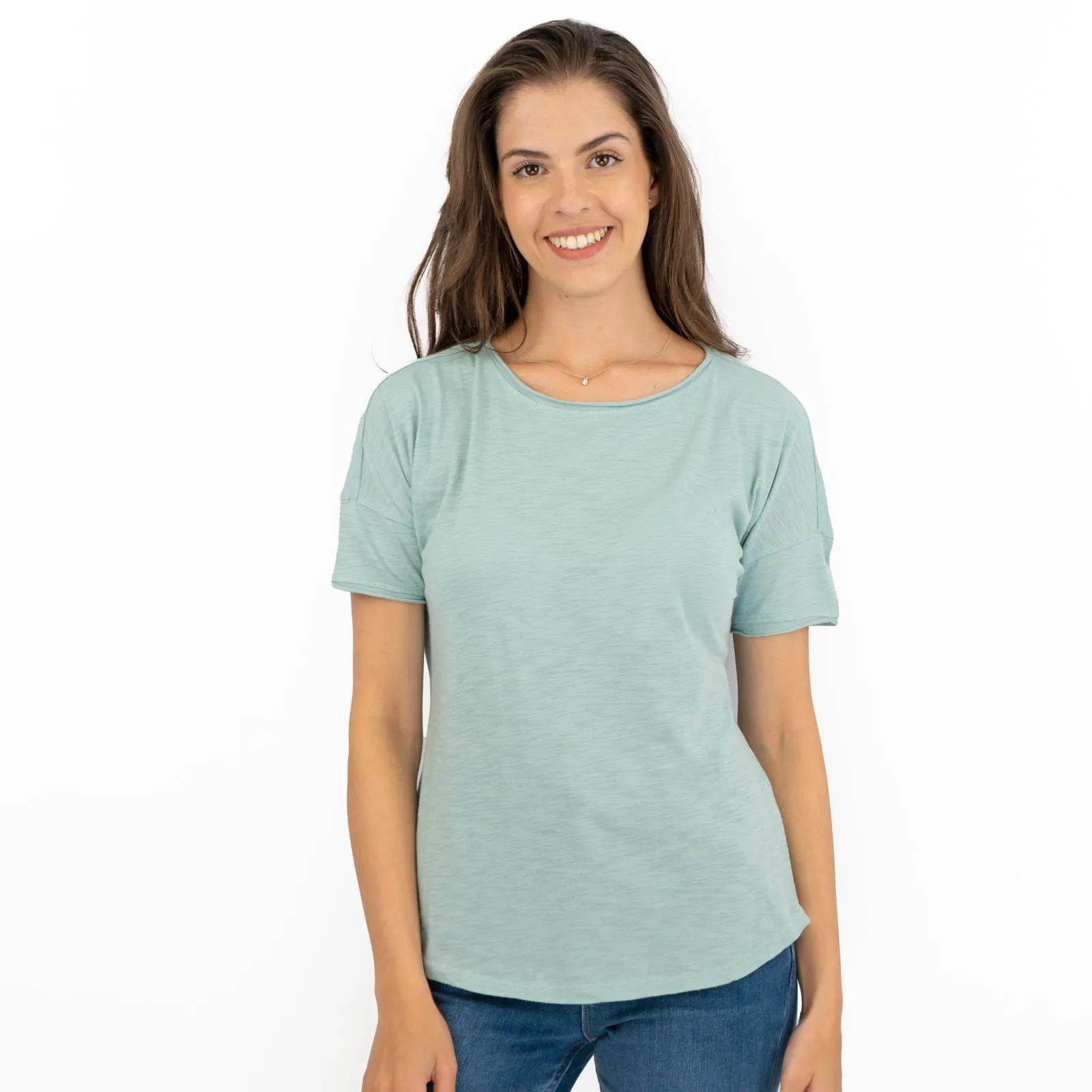 Seasalt Seedblown Pastel Green Short Sleeve Comfort Summer Tops