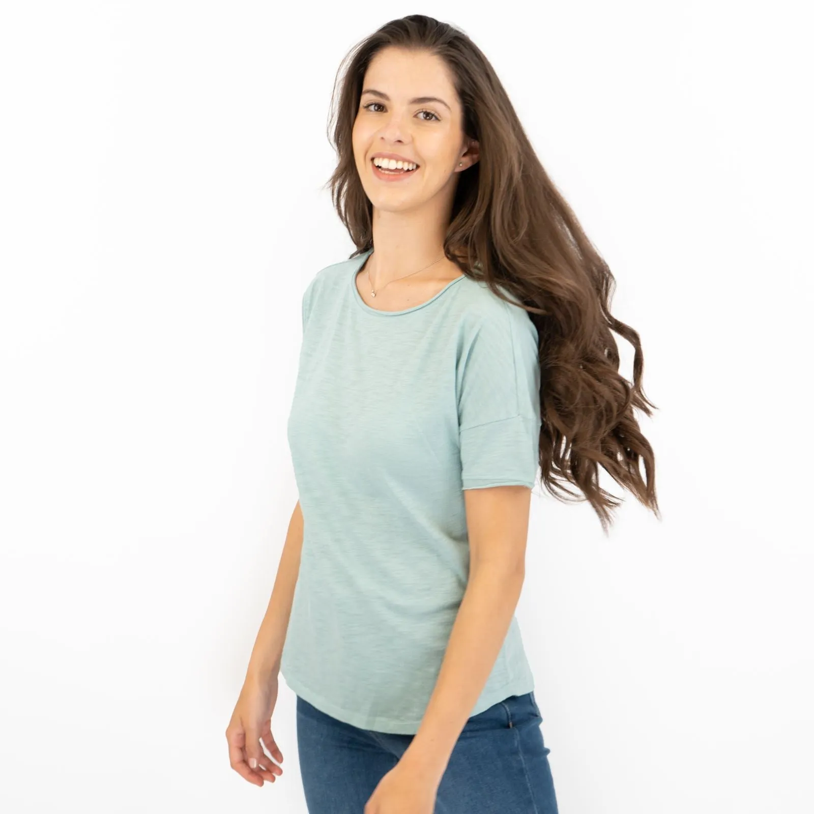 Seasalt Seedblown Pastel Green Short Sleeve Comfort Summer Tops