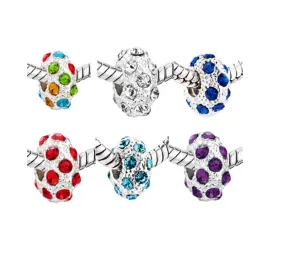 Sparkle Rhinestone Spacer Charm