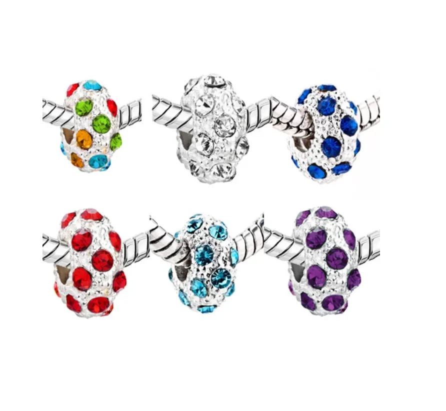 Sparkle Rhinestone Spacer Charm