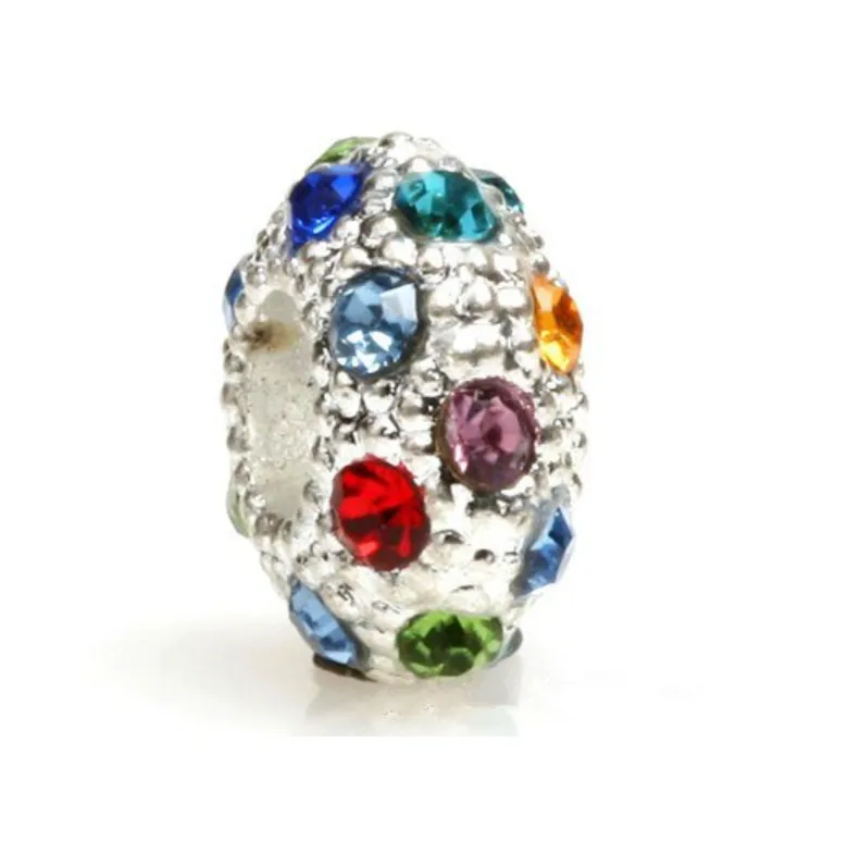 Sparkle Rhinestone Spacer Charm