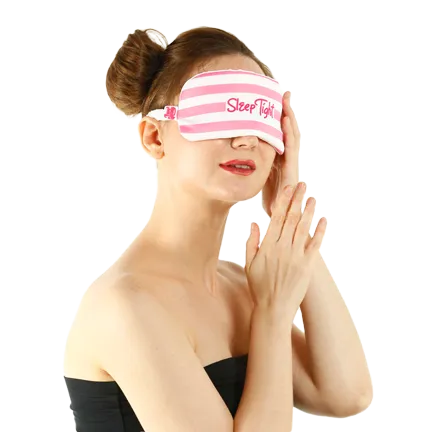 Striped Sleeping Eye Mask For Sound Sleep