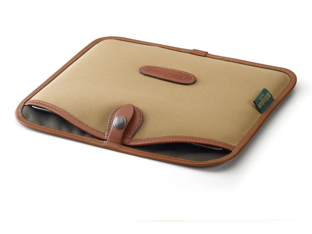 Tablet Slip - Khaki Canvas / Tan Leather