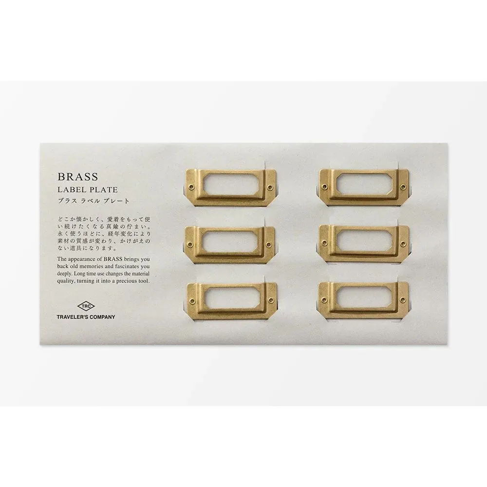 Traveler's Company Brass Label Plates (6 pcs)