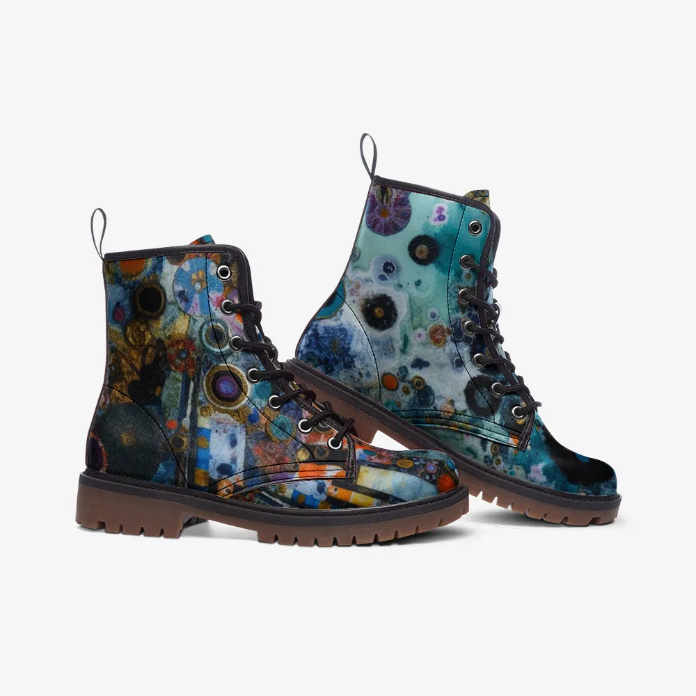 Vampire Art Grunge Arty Casual Leather Lightweight Boots - US sizes