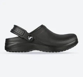 Women's Wide Fit Skechers 108067 Riverbound Pasay Arch Fit Clog Shoes